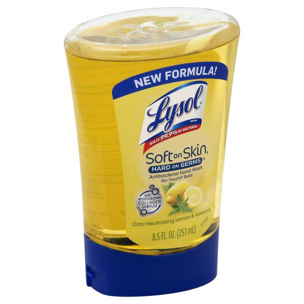 Lysol No Touch Fresh Citrus Squeeze Hand Soap Refill Shop Cleansers   001730838