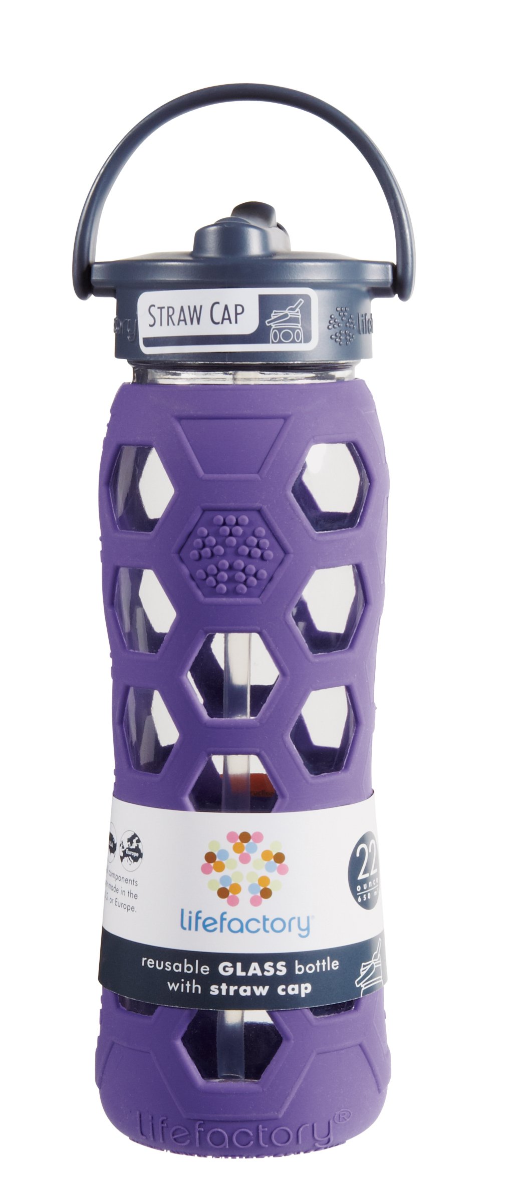 lifefactory straw bottle