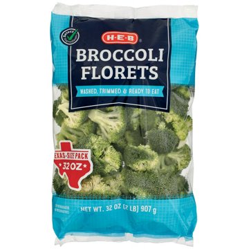 H-E-B Fresh Broccoli Florets - Texas Size Pack, 32 oz