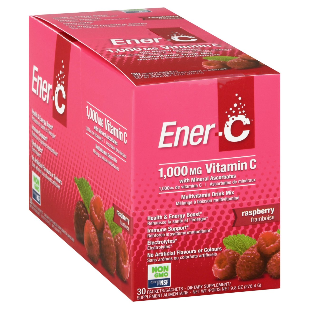 EnerC Raspberry Vitamin C Packets Shop Vitamins AZ at HEB