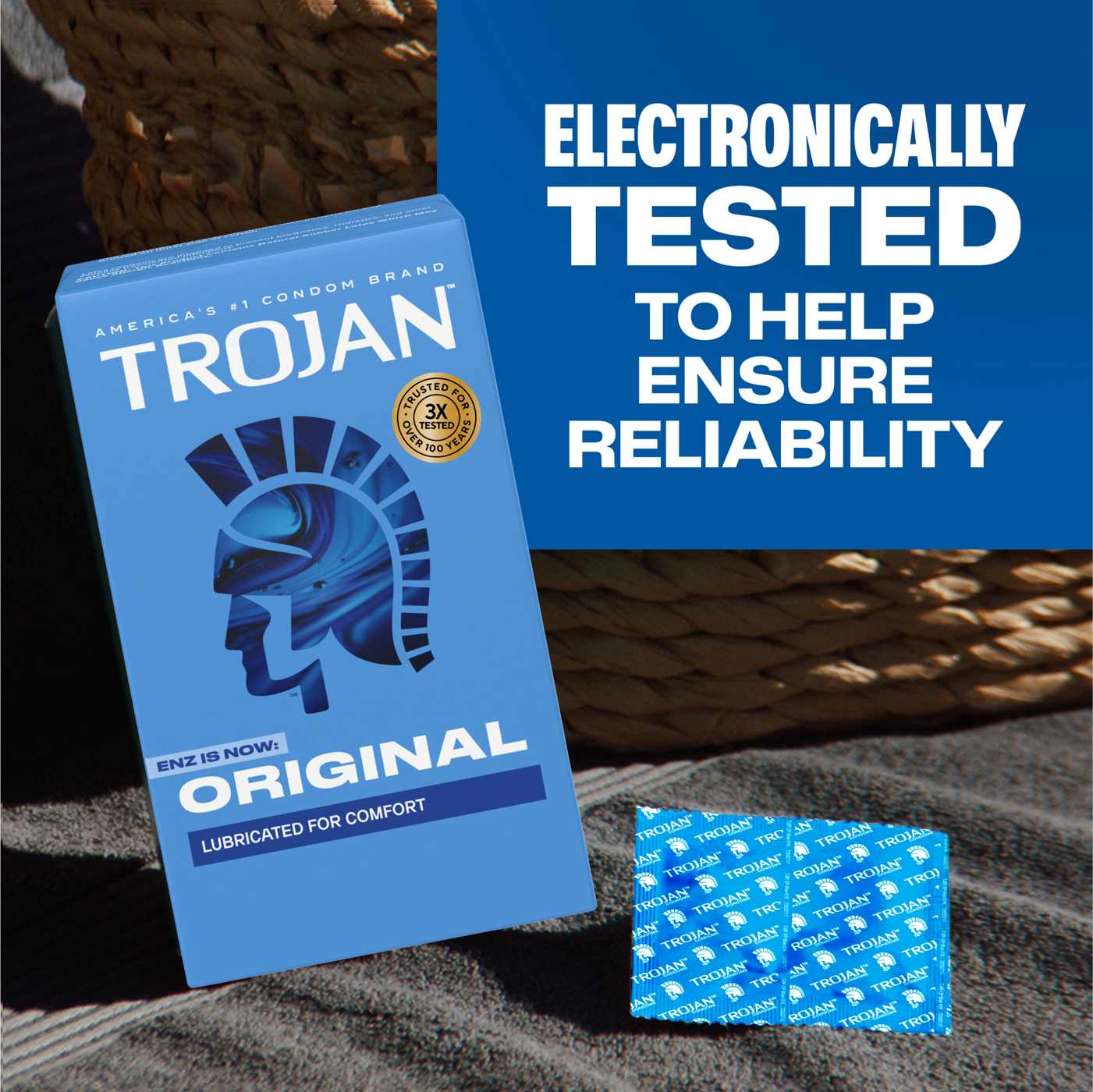 Trojan ENZ Lubricated Condoms; image 9 of 9