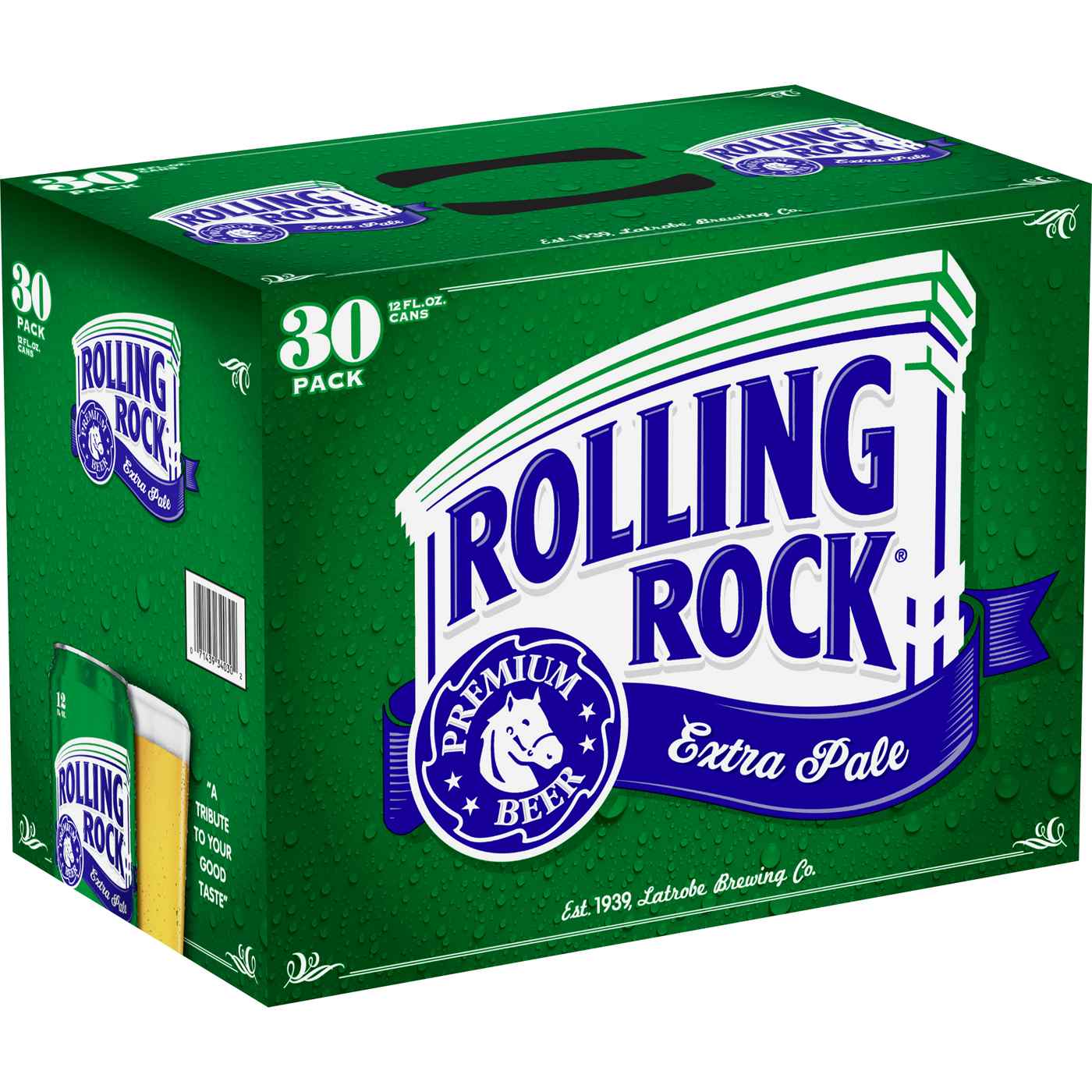 Rolling Rock Premium Extra Pale Beer 30 pk Cans; image 1 of 2