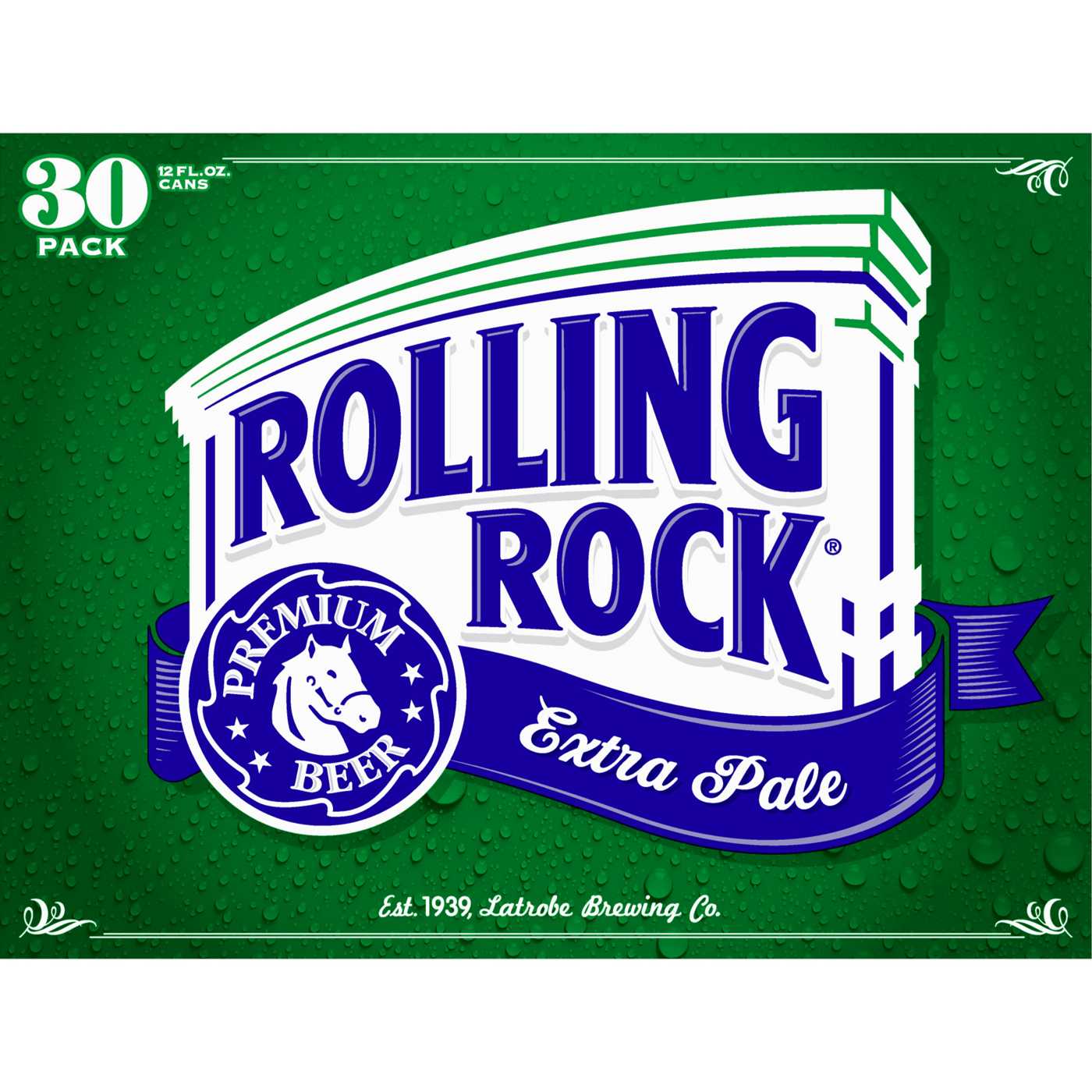 Rolling Rock Premium Extra Pale Beer 30 pk Cans; image 2 of 2