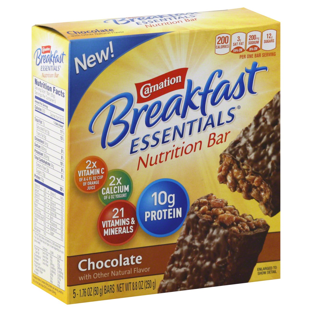 Carnation Chocolate Nutrition Bars Shop Granola & Snack Bars at HEB