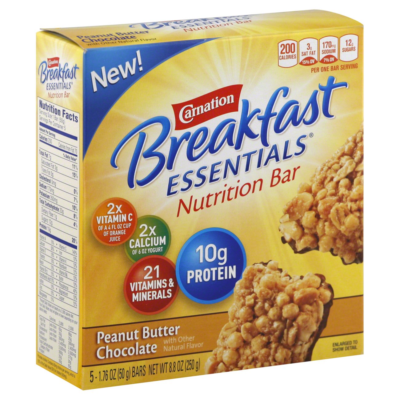 Carnation Peanut Butter chocolate Nutrition Bars Shop Granola & snack