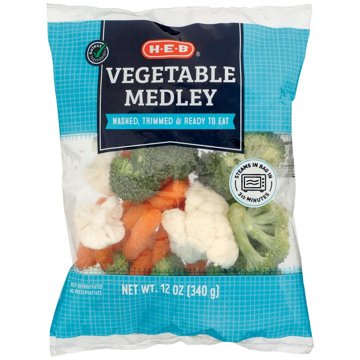 H-E-B Fresh Steamable Vegetable Medley, 12 oz