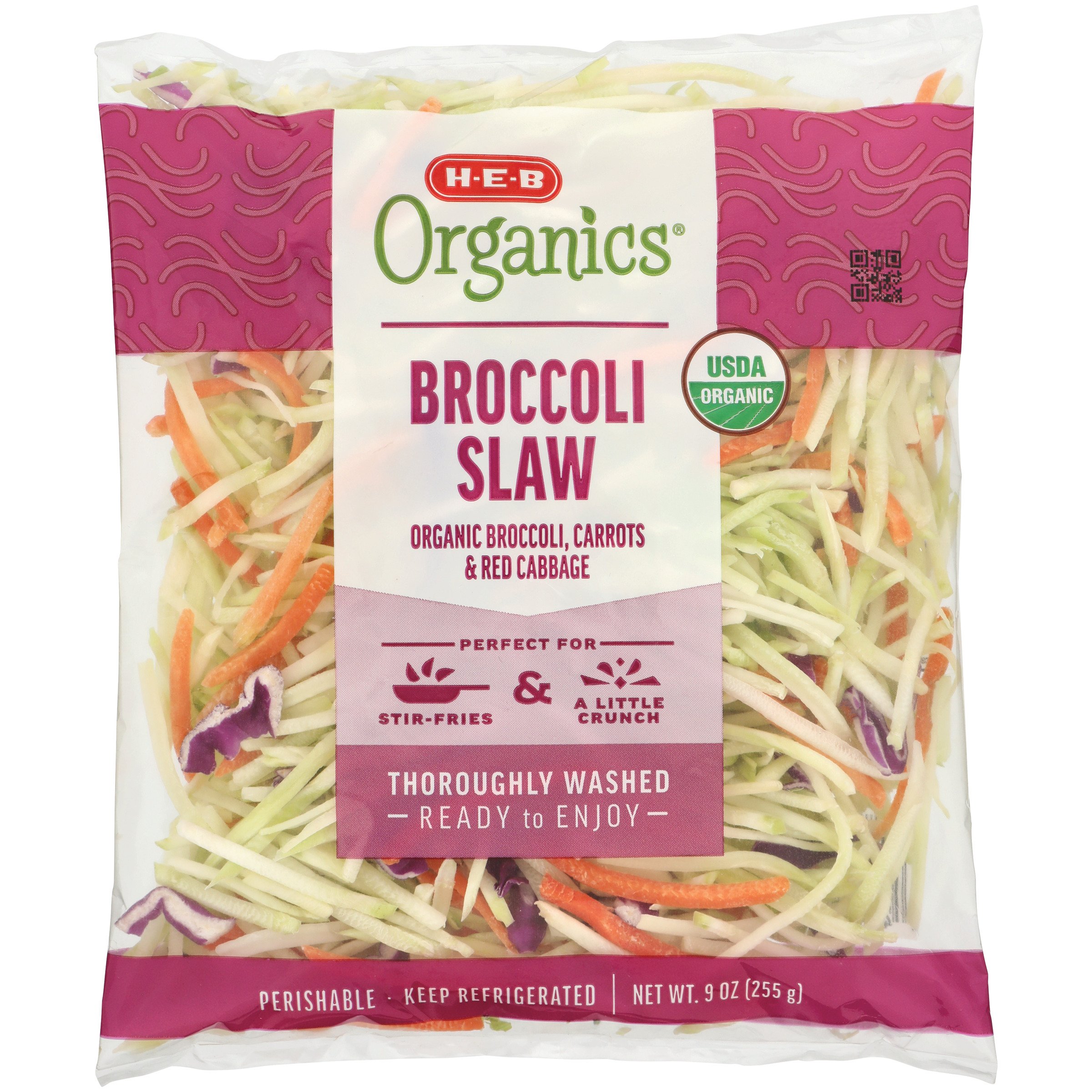 H-E-B Organics Fresh Broccoli Slaw, 9 oz