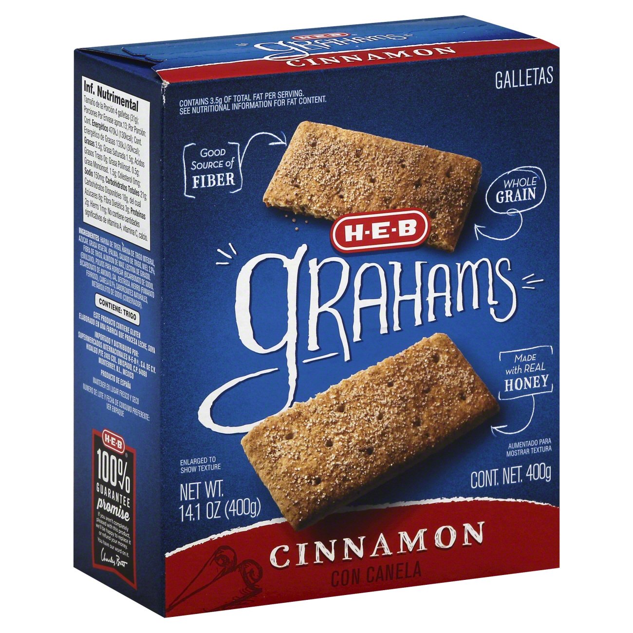 H-E-B Cinnamon Graham Crackers - Shop Cookies at H-E-B