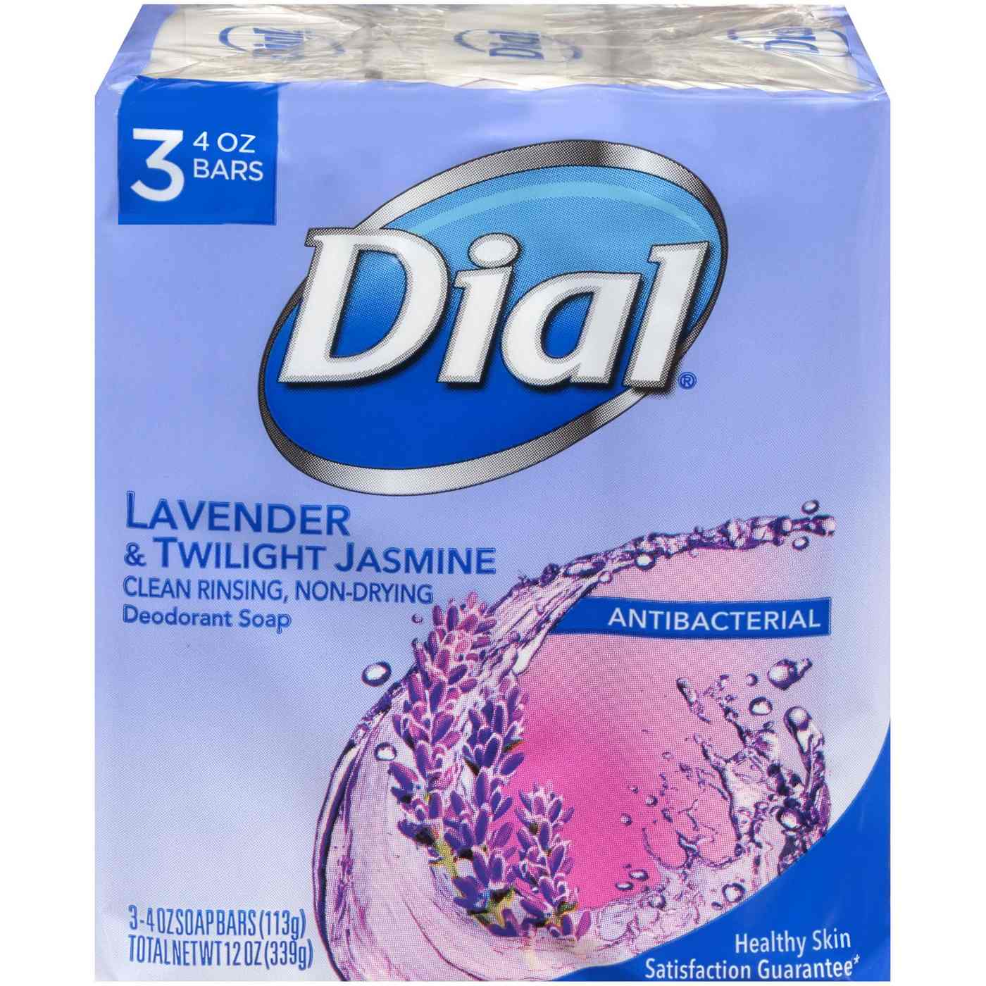 Dial Antibacterial Deodorant Bar Soap, Lavender & Twilight Jasmine Scent; image 1 of 8