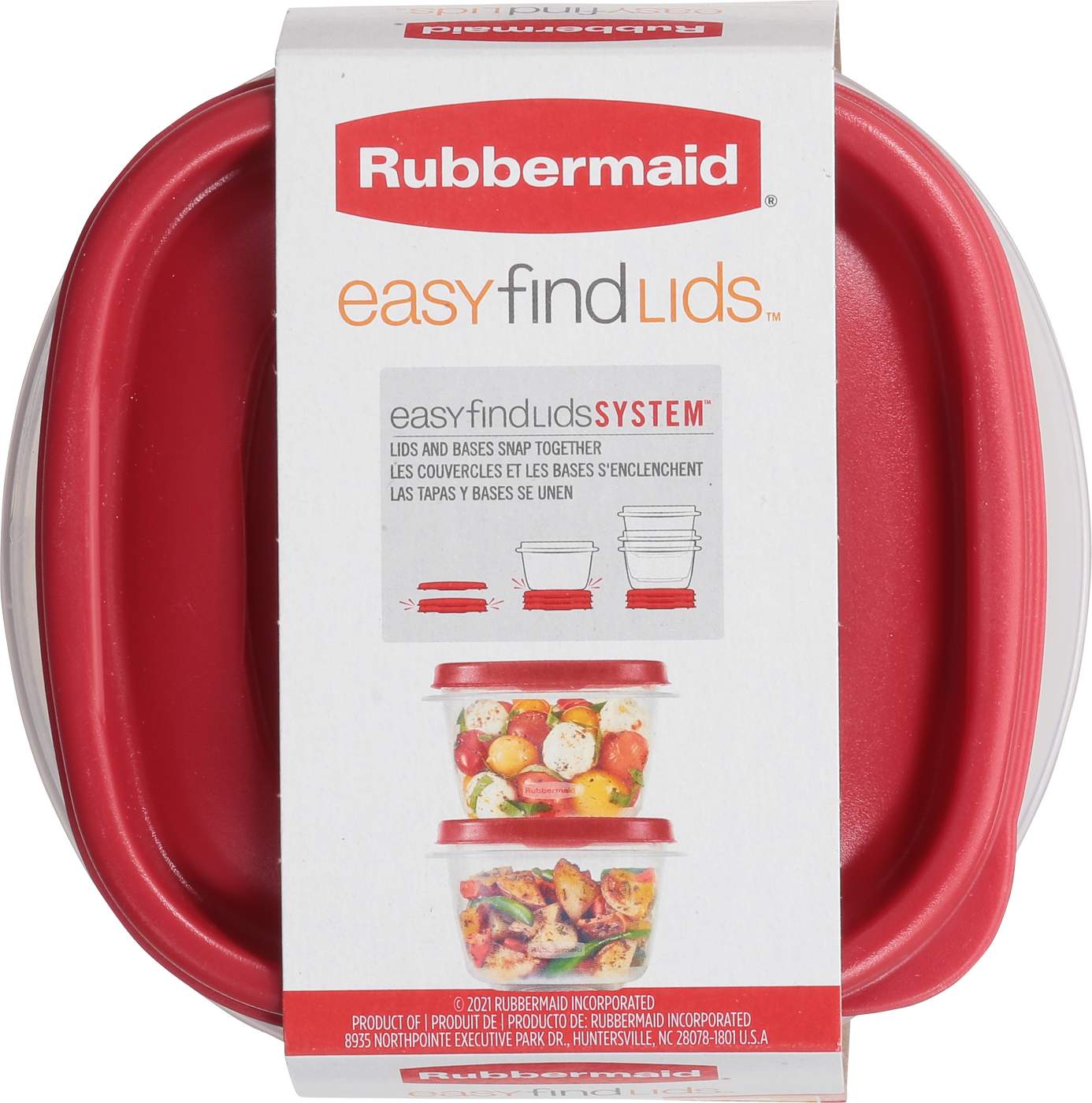 Rubbermaid EasyFindLids Food Storage Containers, 2 pk; image 3 of 3
