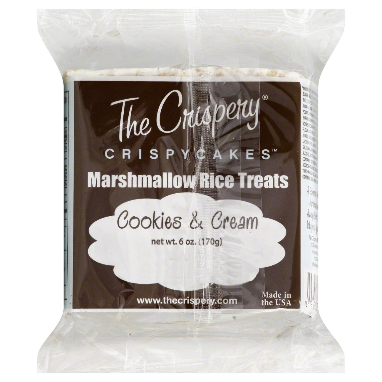 The Crispery Crispycakes Marshmallow Rice Treats, Cookies & Cream; image 2 of 2