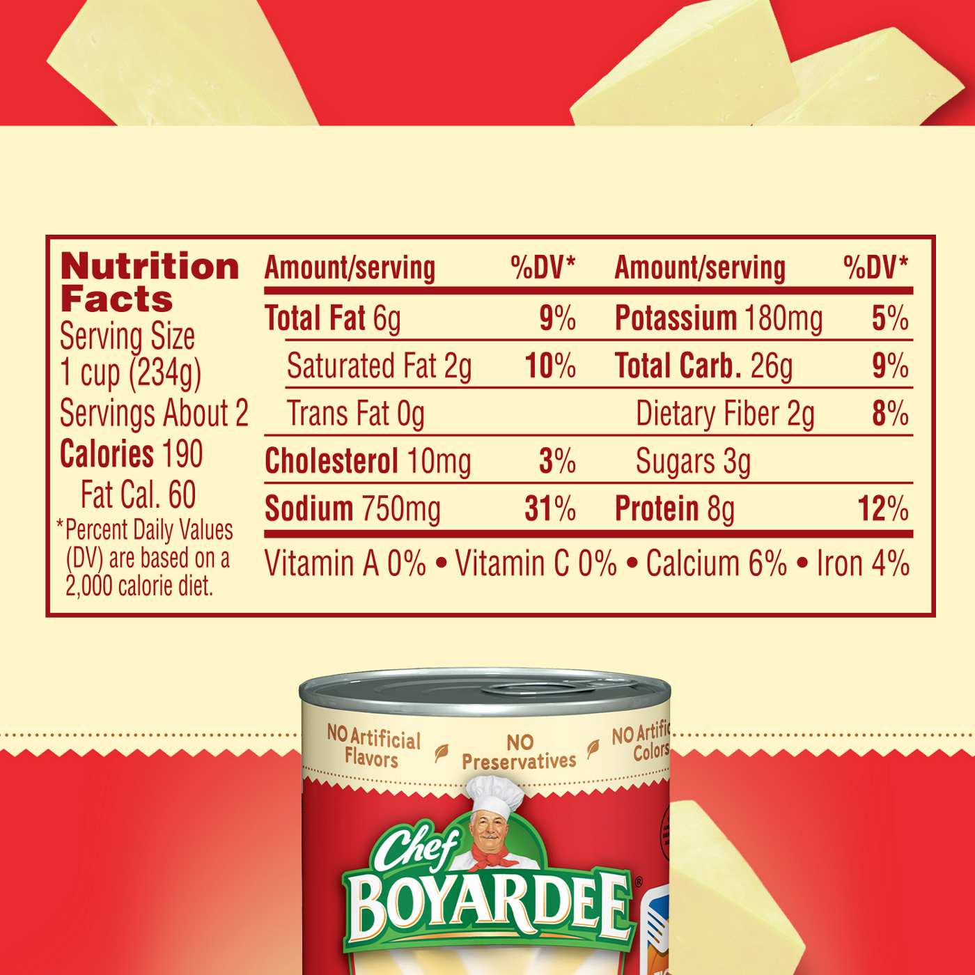 Chef Boyardee Chicken Alfredo Pasta; image 2 of 7