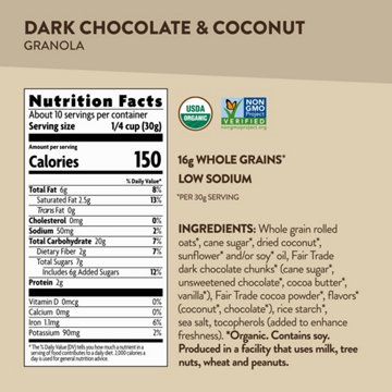 Nature's Path Love Crunch Organic Granola - Dark Chocolate & Coconut