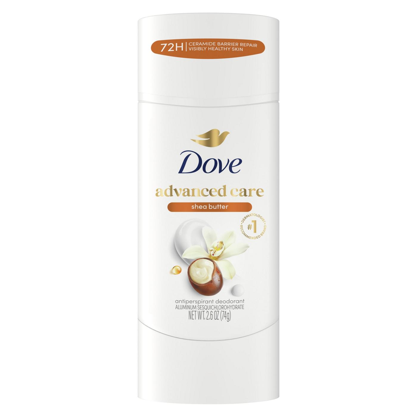 Dove Advanced Care Antiperspirant Deodorant Stick Shea Butter; image 1 of 5