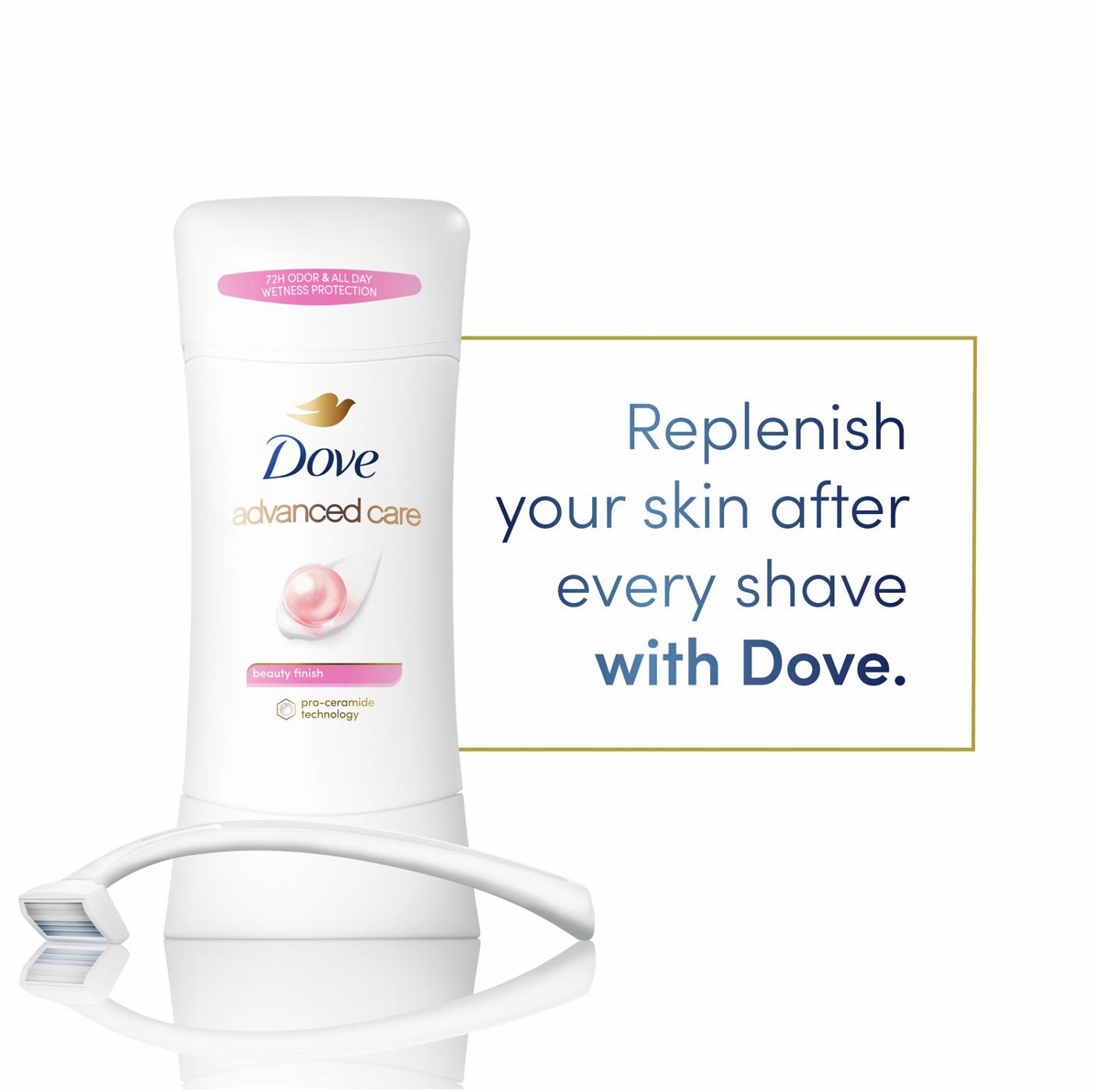 Dove Advanced Care Antiperspirant Deodorant Stick Beauty Finish,; image 5 of 9