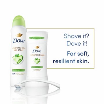 Dove Advanced Care Antiperspirant Deodorant Stick Cool Essentials, 2.6 oz
