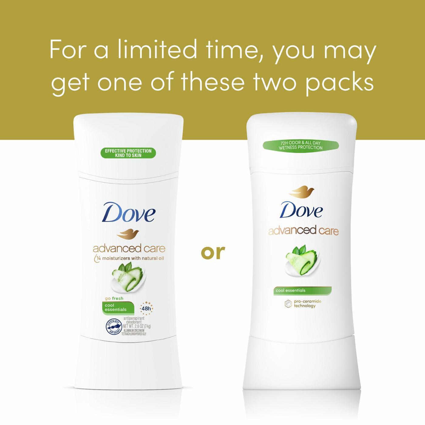 Dove Advanced Care Antiperspirant Deodorant Stick Cool Essentials; image 3 of 9