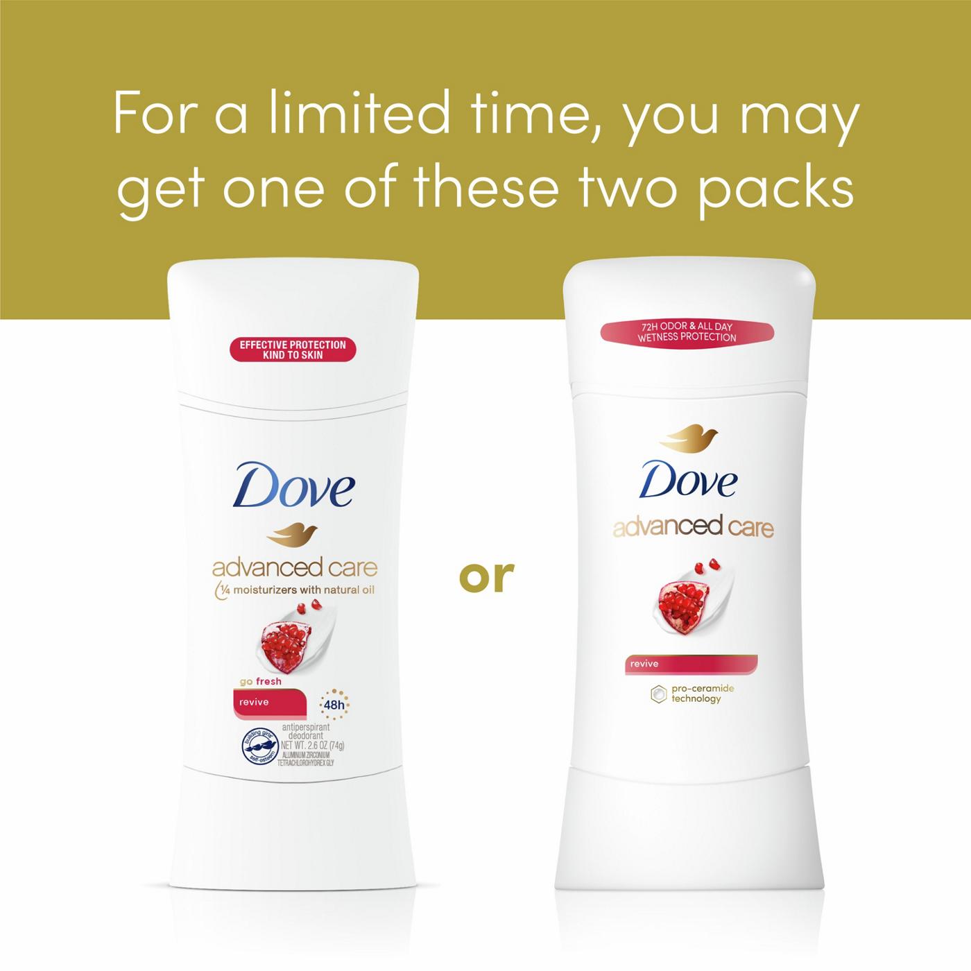 Dove Advanced Care Antiperspirant Deodorant Stick Revive; image 2 of 10