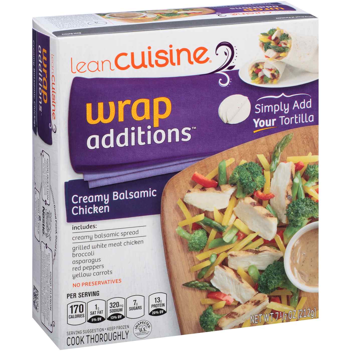 Lean Cuisine Wrap Additions Creamy Balsamic Chicken; image 1 of 2