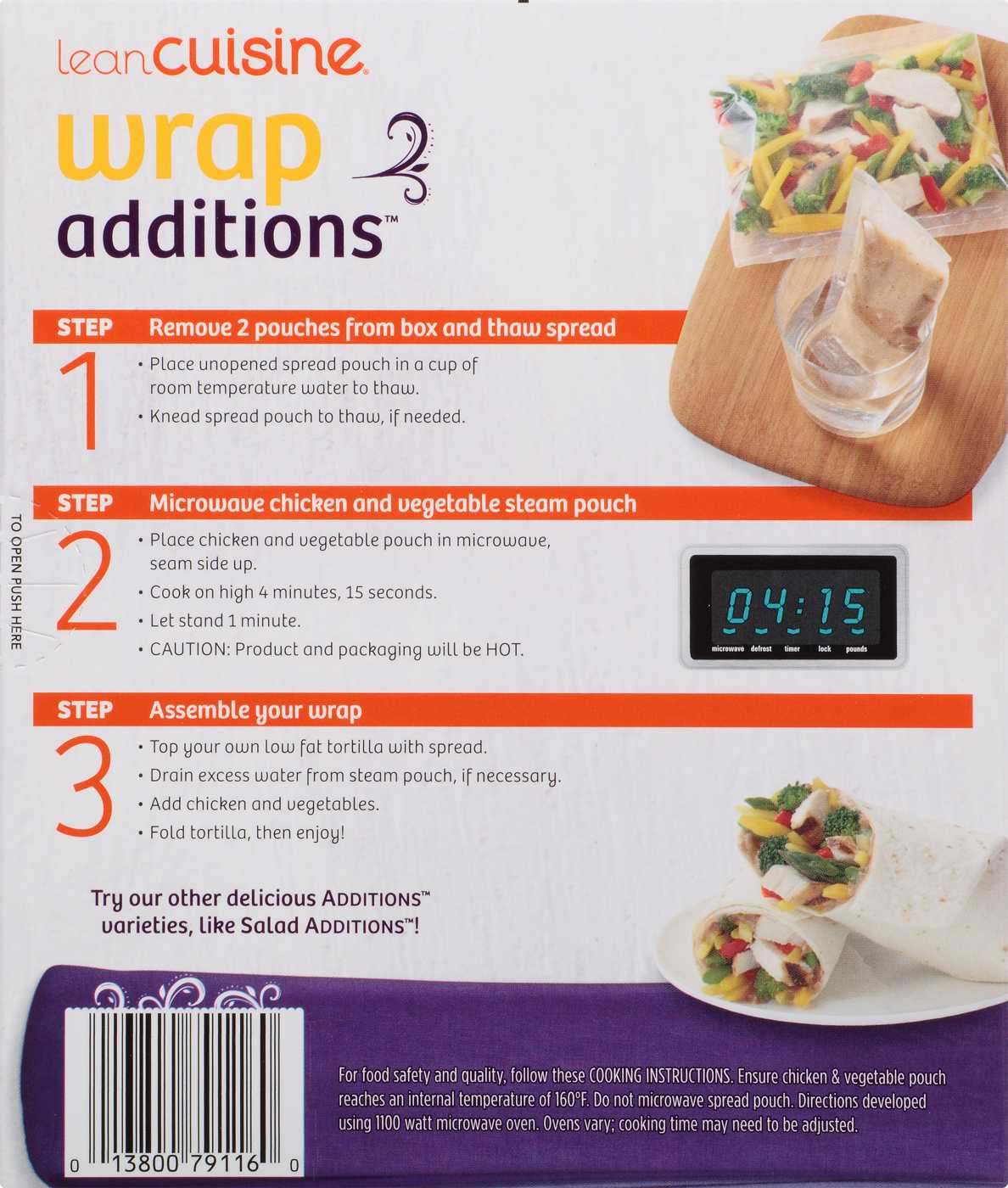 Lean Cuisine Wrap Additions Creamy Balsamic Chicken; image 2 of 2