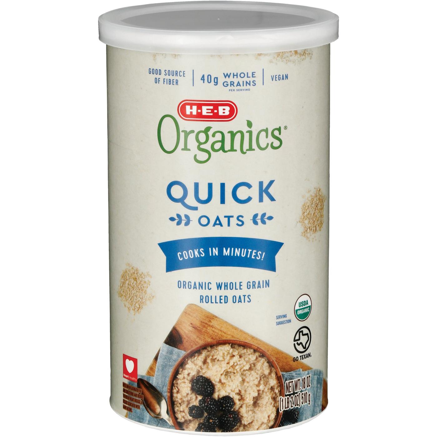 H-E-B Organics Quick Oats; image 2 of 2