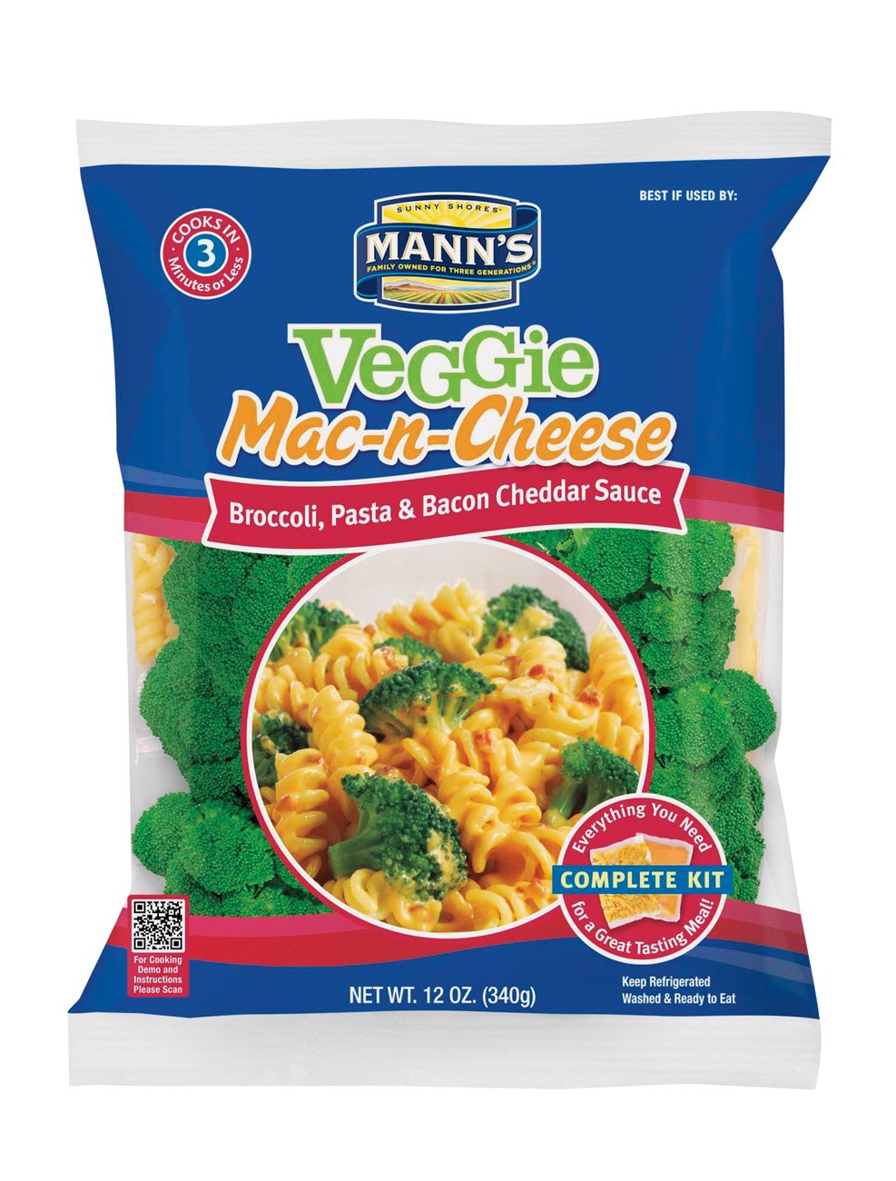 Mann's Veggie MacnCheese Broccoli, Pasta & Bacon Cheddar Sauce Shop