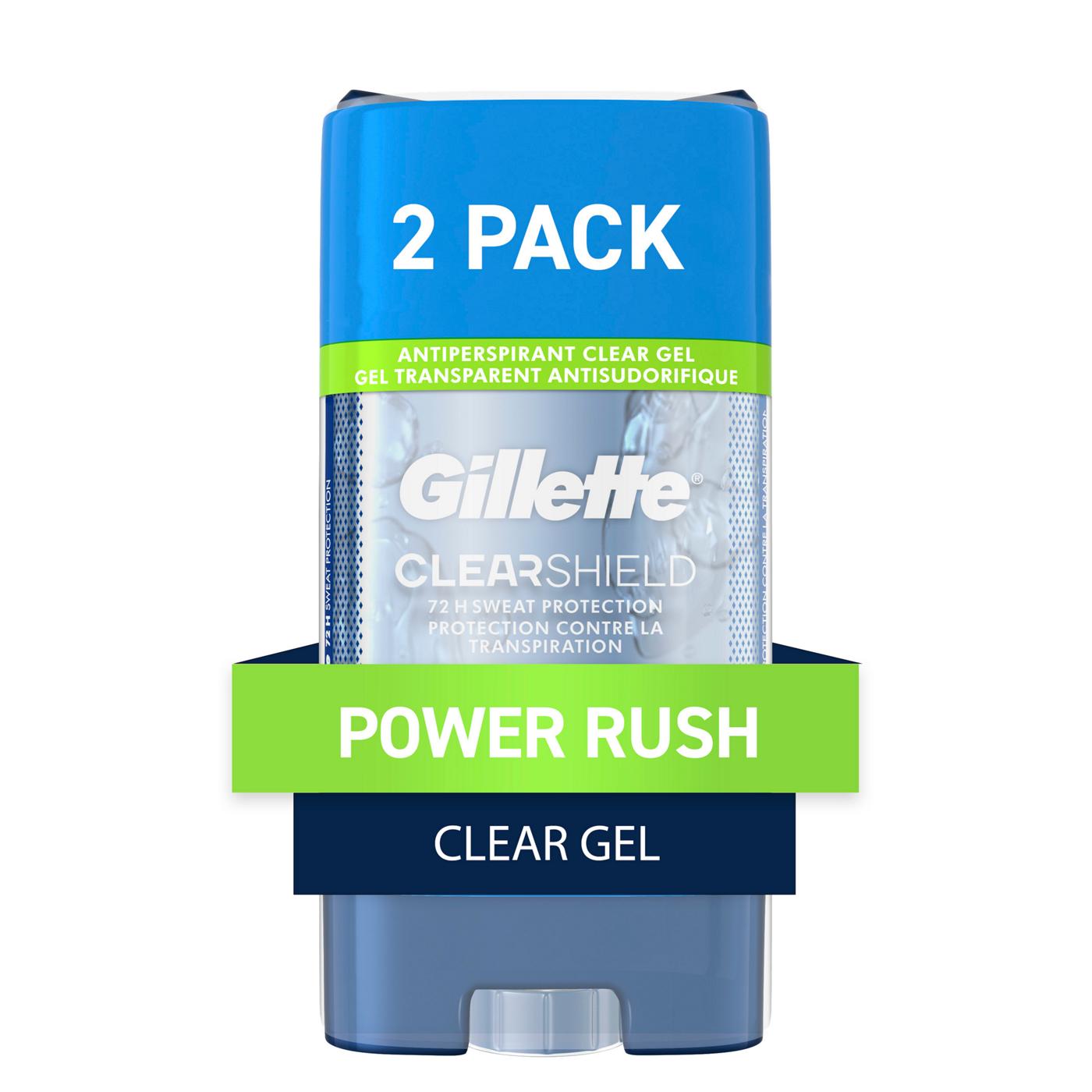 Gillette Clear Shield Gel Antiperspirant Deodorant - Power Rush; image 1 of 8