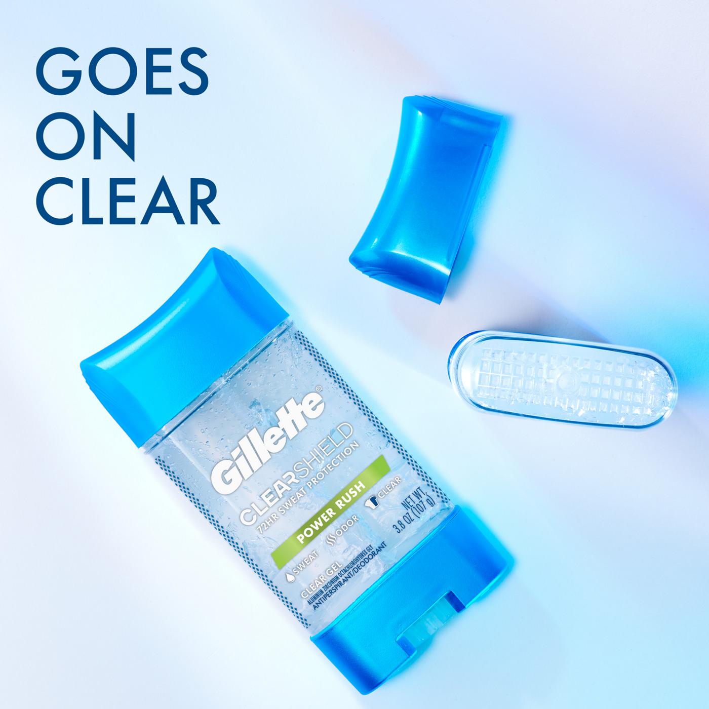 Gillette Clear Shield Gel Antiperspirant Deodorant - Power Rush; image 4 of 8