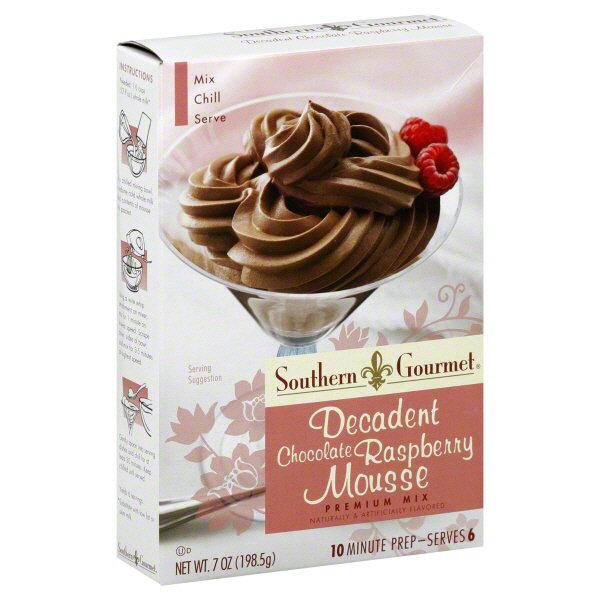 Southern Gourmet Decadent Chocolate Raspberry Mousse Premium Mix Shop