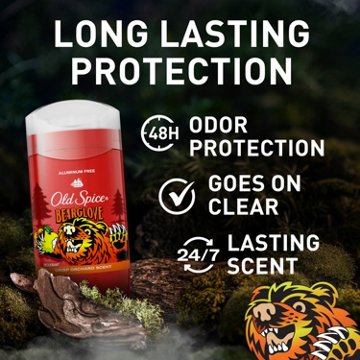 Old Spice Aluminum Free Deodorant for Men, Legendary Fragrance, Bearglove, Crisp Orchard Scent