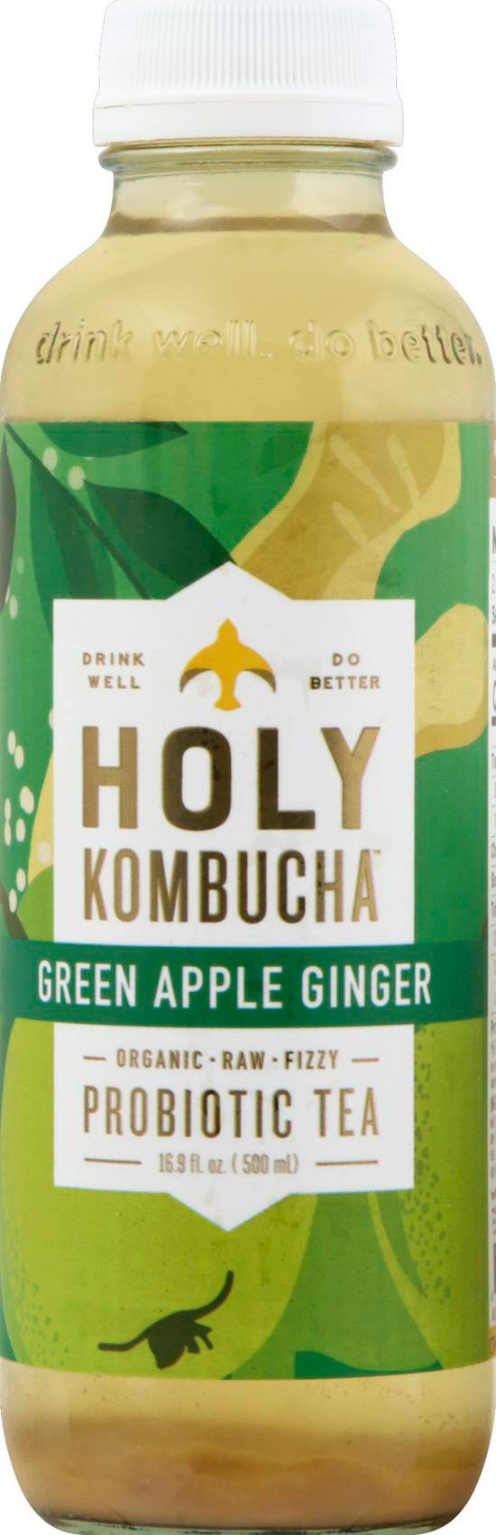 Holy Kombucha Green Apple Ginger Probiotic Tea Shop Tea at HEB