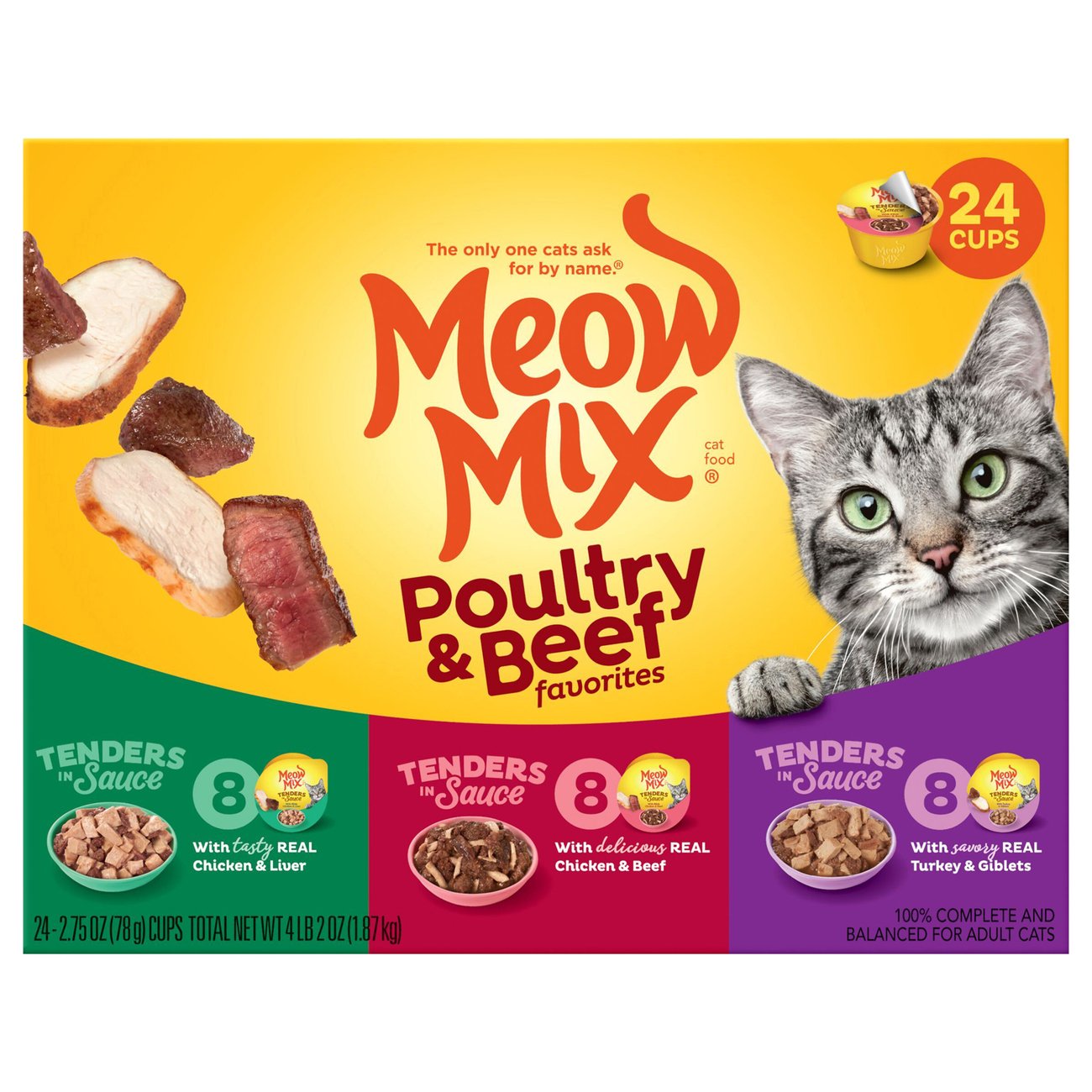 Meow Mix Tender Favorites Poultry And Beef Cat Food Variety Pack Shop