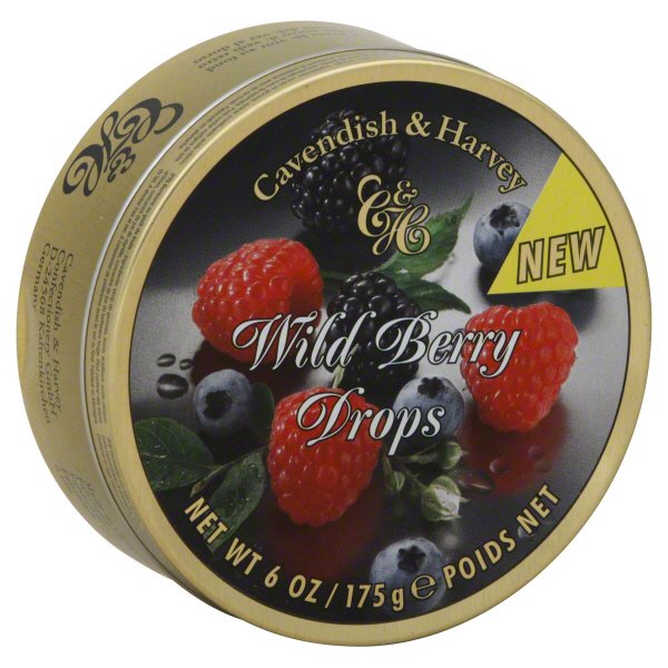 Cavendish & Harvey Wild Berry Travel Tin, 5.3 oz | Central Market