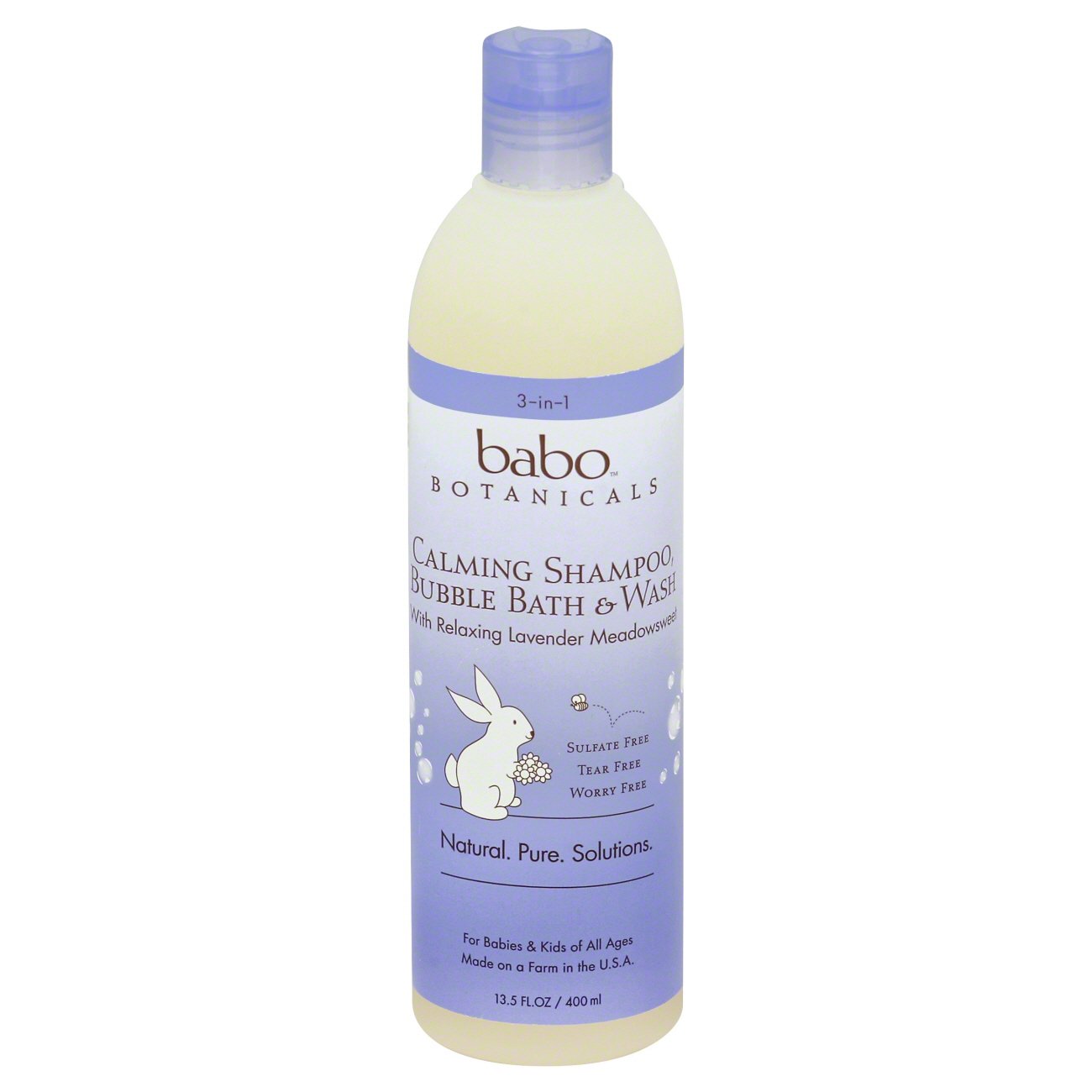 Babo Botanicals Shampoo Bubble Bath And Wash Relaxing Lavender Shop