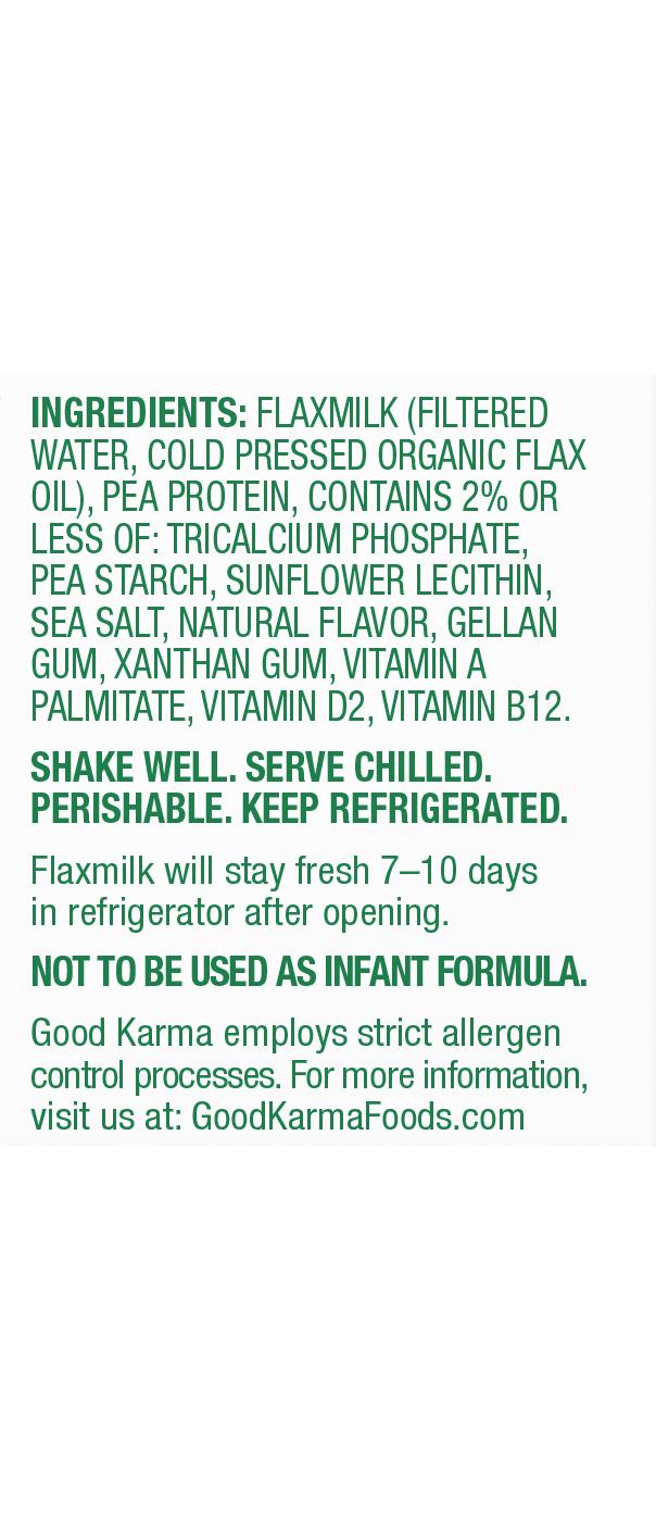 Good Karma Unsweetened + Protein Flax Milk; image 3 of 7
