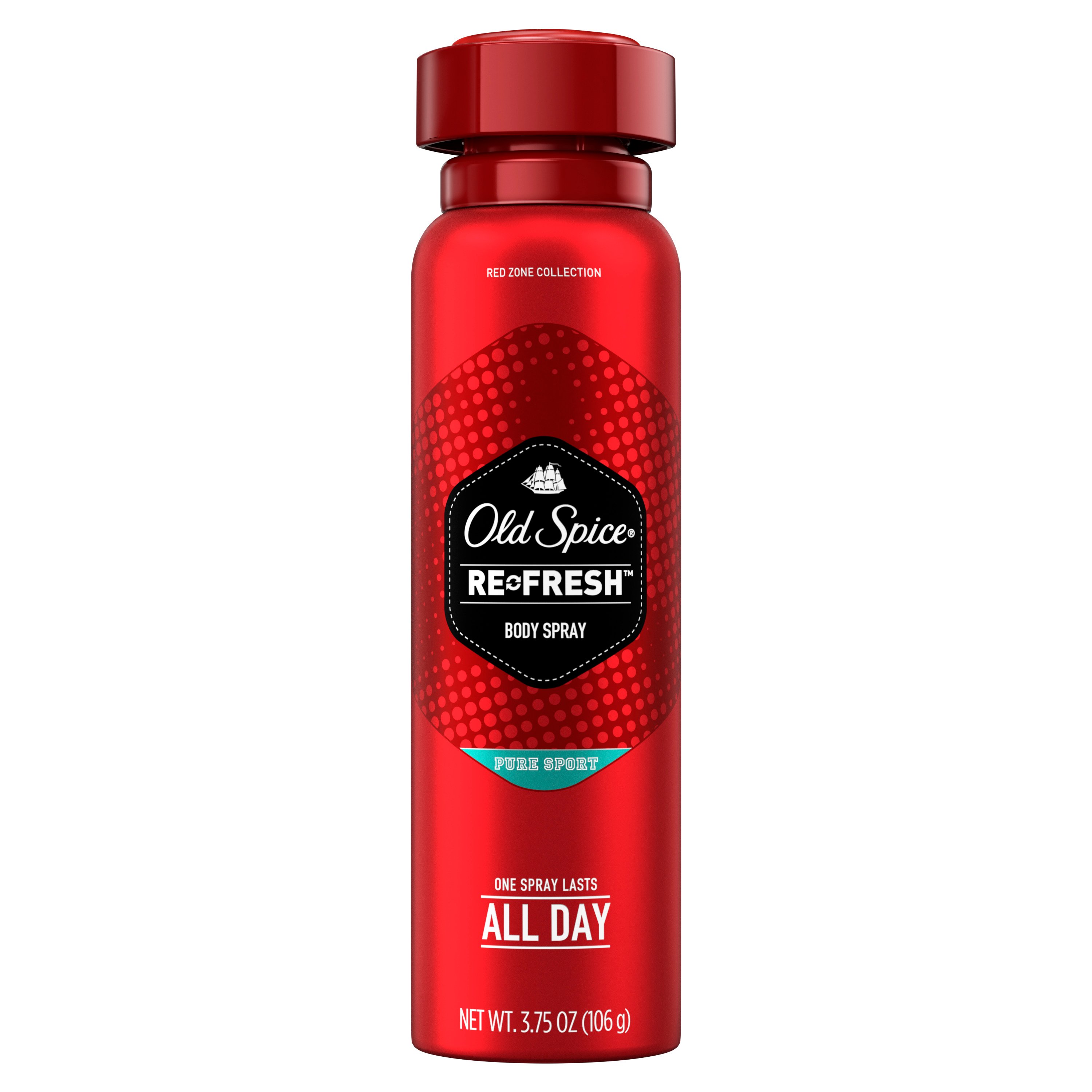 Old Spice Red Zone Pure Sport Scent Body Spray Shop Deodorant