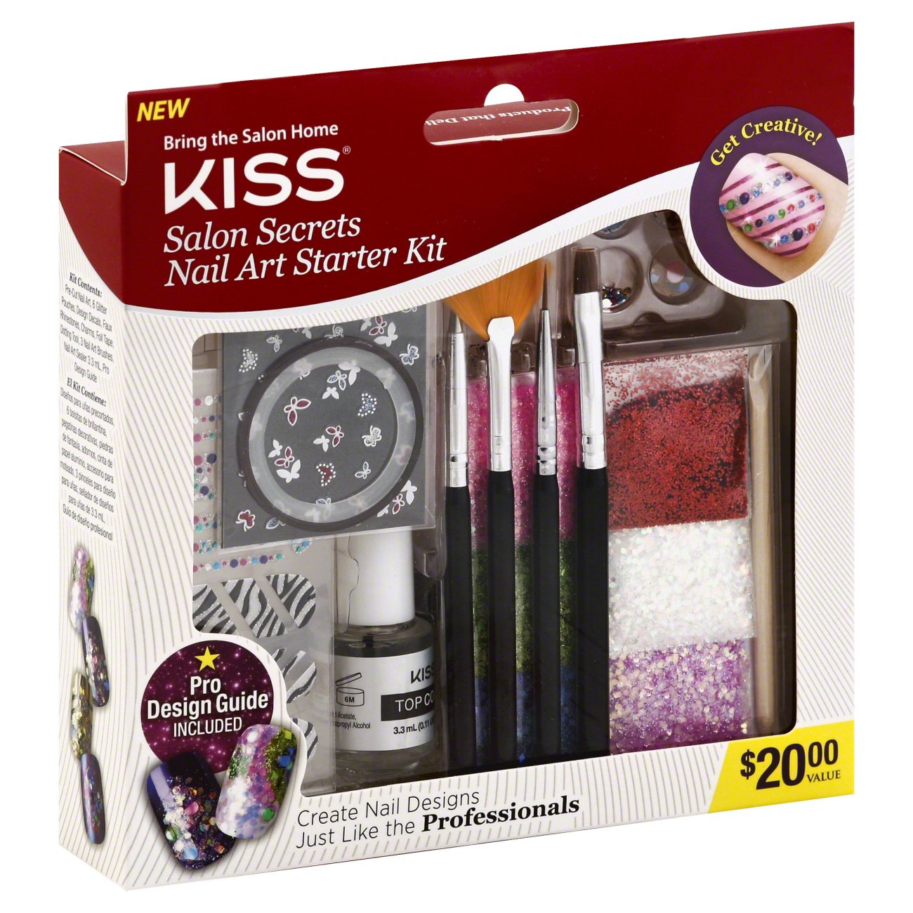 Kiss Salon Secrets Nail Art Starter Kit Shop Nail sets at HEB