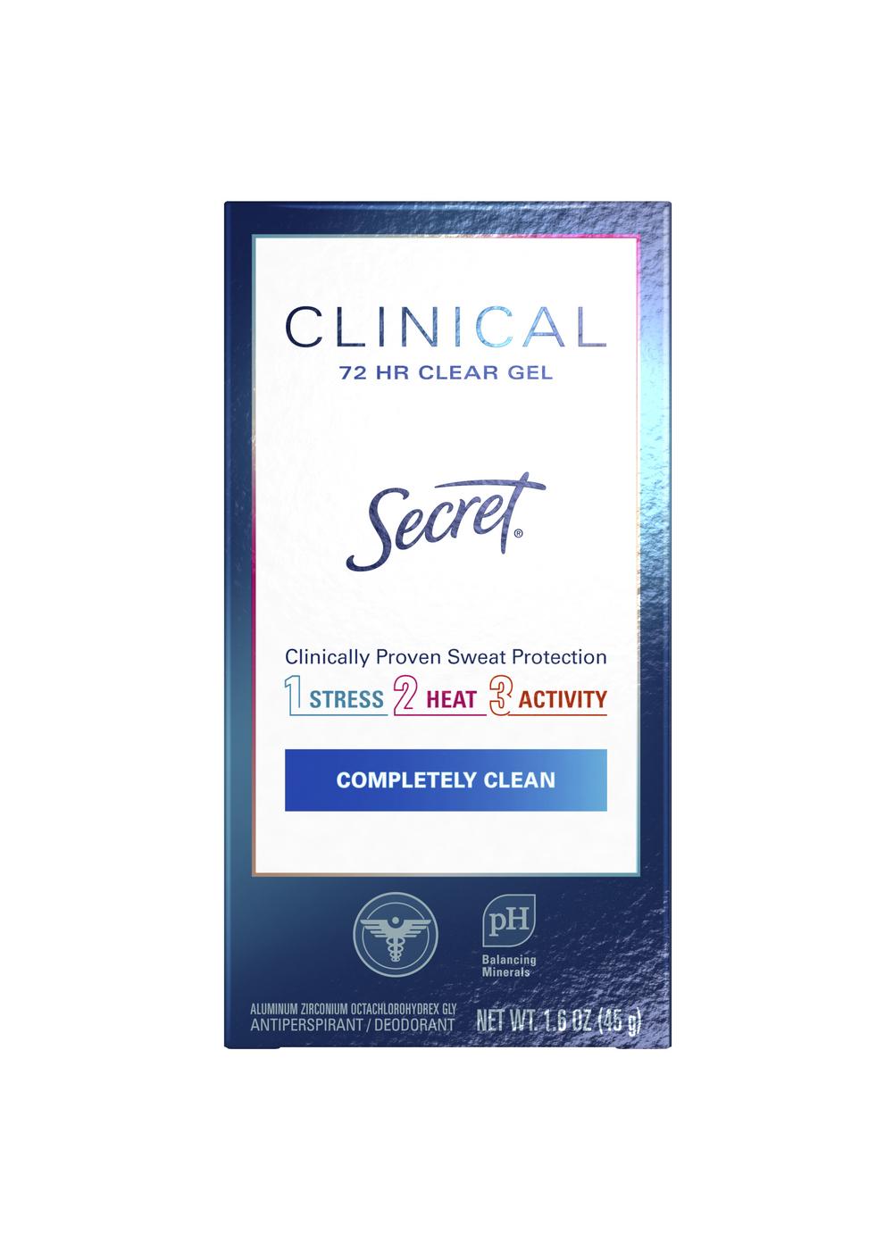 Secret Clinical Strength 72 Hr Gel Antiperspirant Deodorant - Clean; image 1 of 8