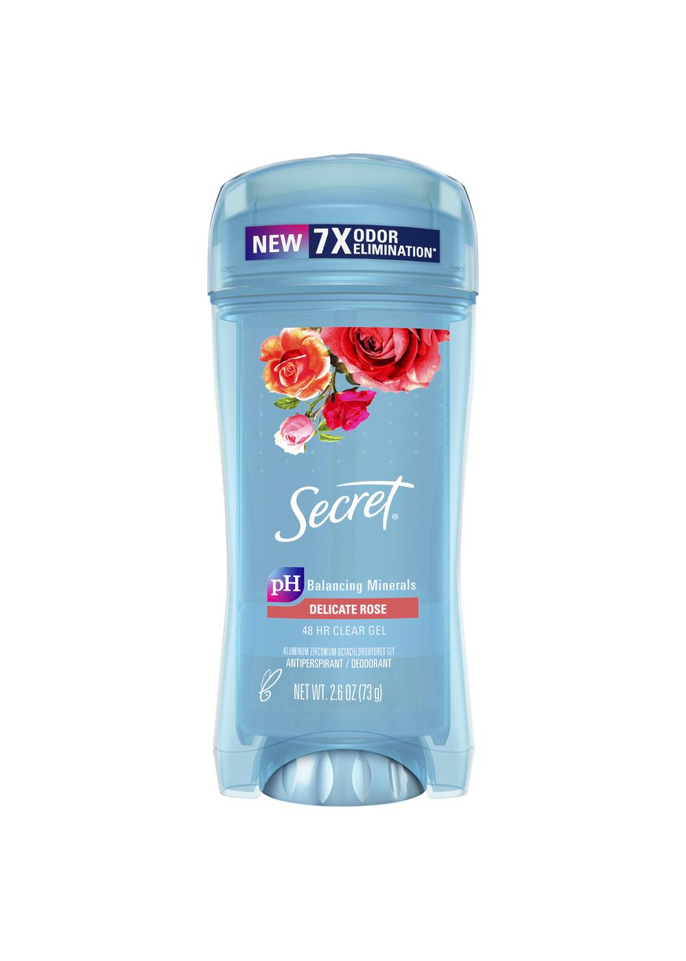 Secret 48 Hr Antiperspirant Deodorant Clear Gel - Rose; image 1 of 8