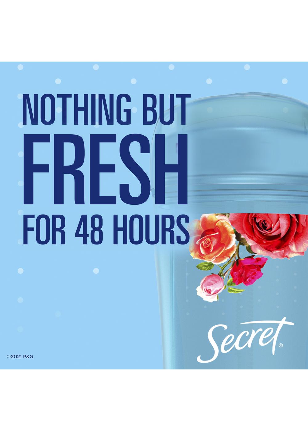 Secret 48 Hr Antiperspirant Deodorant Clear Gel - Rose; image 4 of 8