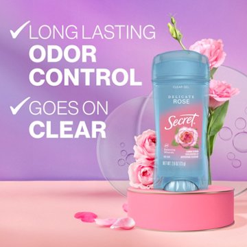 Secret 48 Hr Antiperspirant Deodorant Clear Gel - Rose