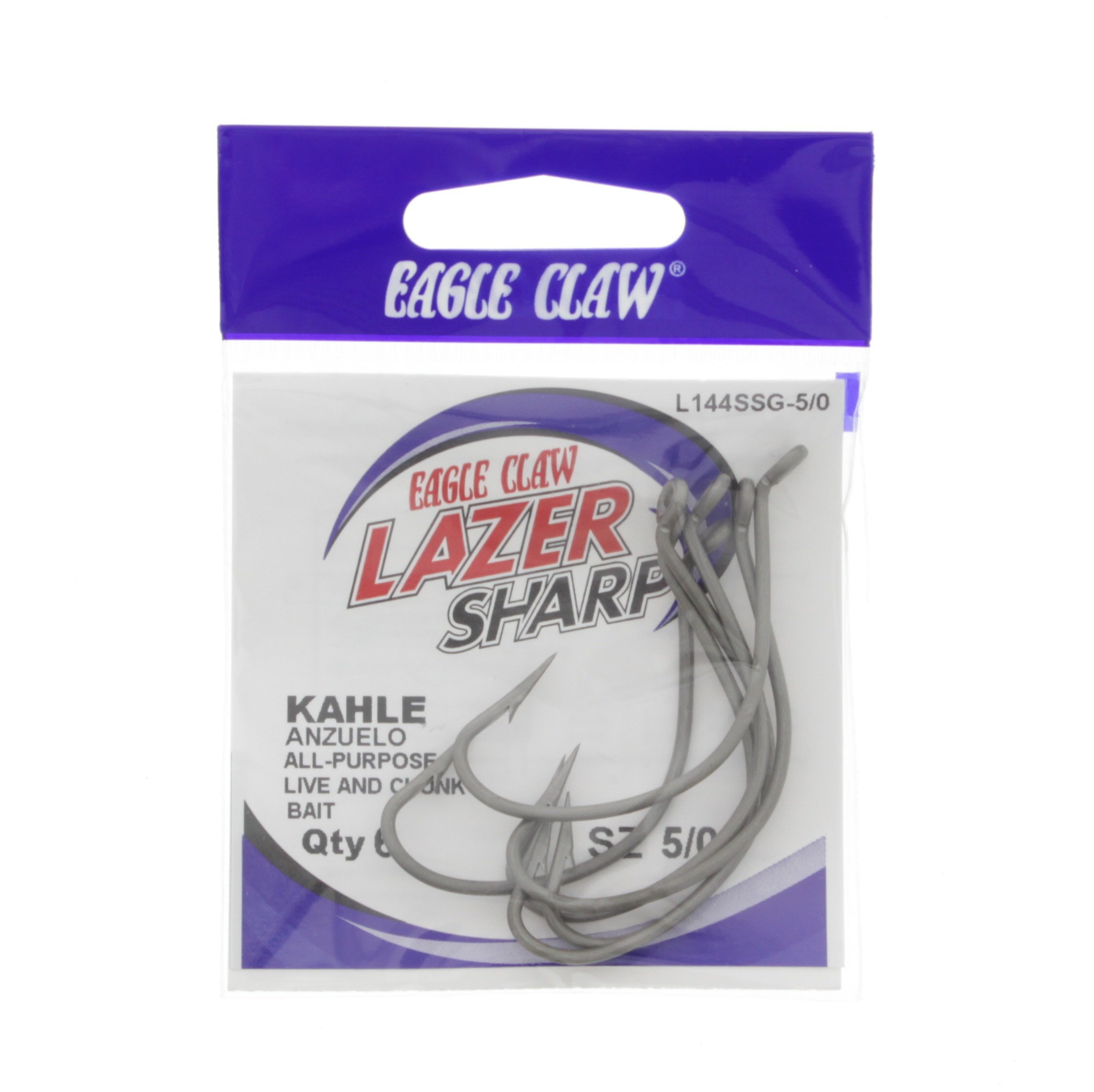 Eagle Claw Lazer Kahle Hook, Size 5/0 - Shop Fishing at H-E-B