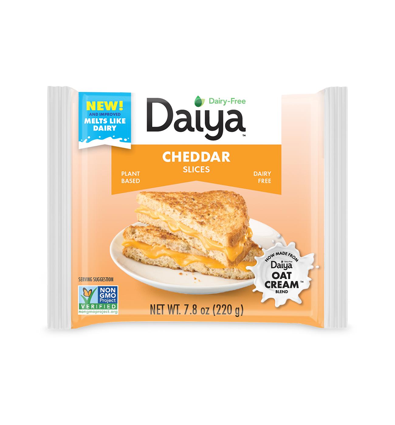 Daiya Dairy-Free Cheddar Sliced Cheese; image 1 of 4