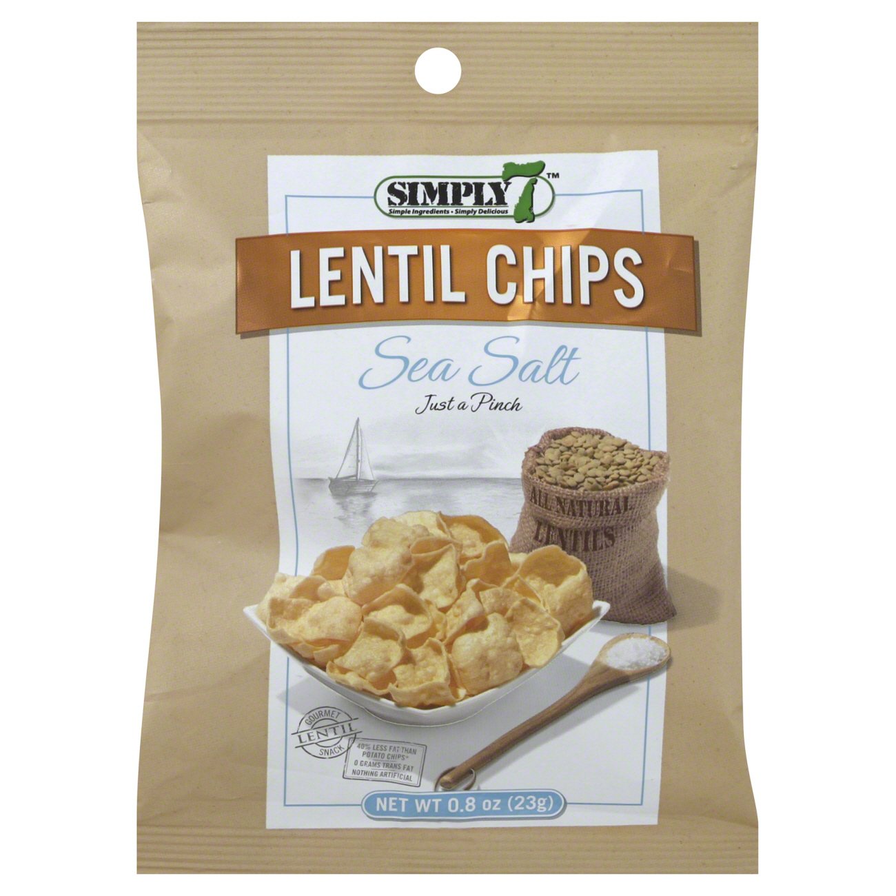 Simply 7 Sea Salt Lentil Chips Shop Chips at HEB