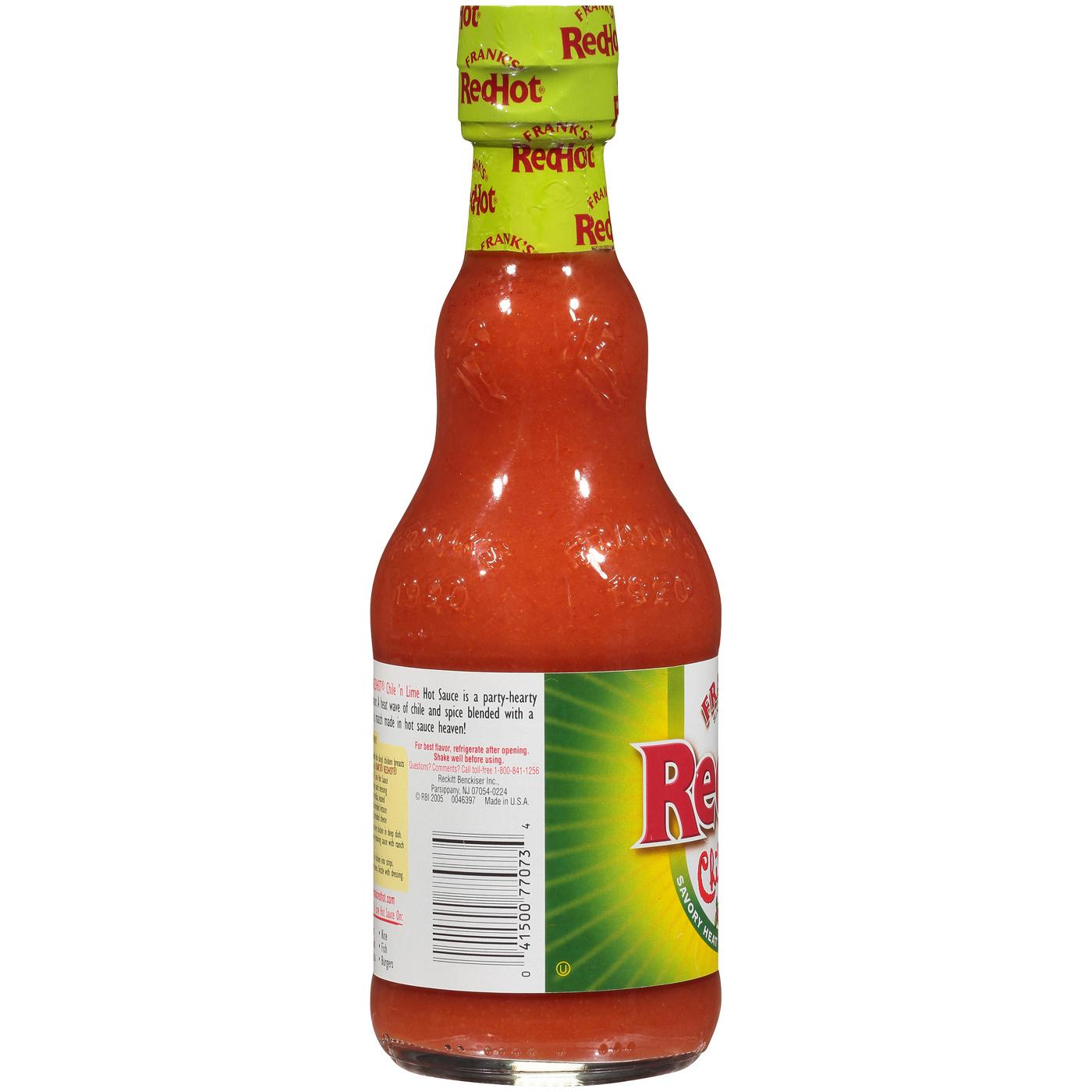 Frank S Redhot Chili N Lime Sauce Shop Hot Sauce At H E B