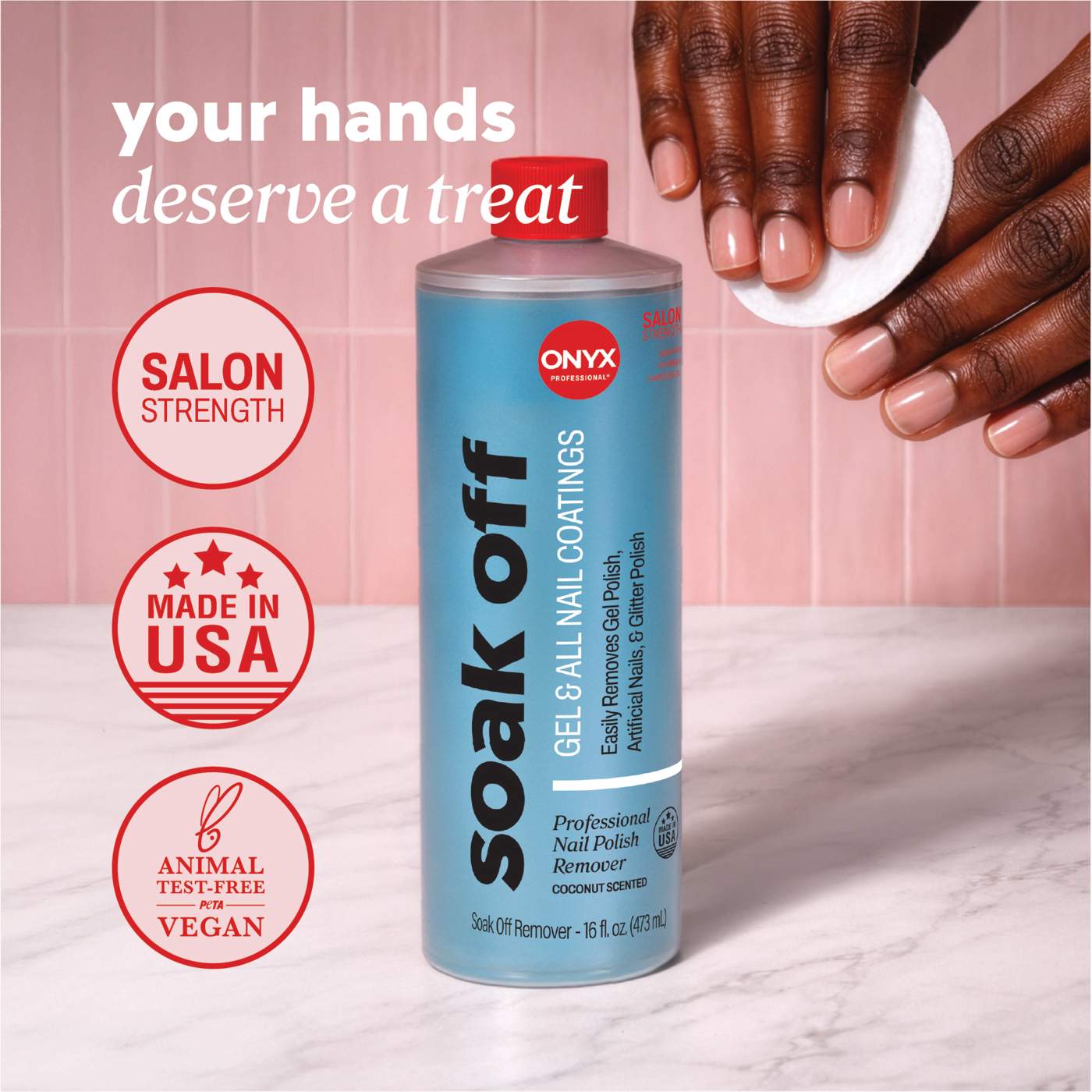 Onyx Professional Soak Off Gel & All Nail Coatings Polish Remover; image 7 of 8