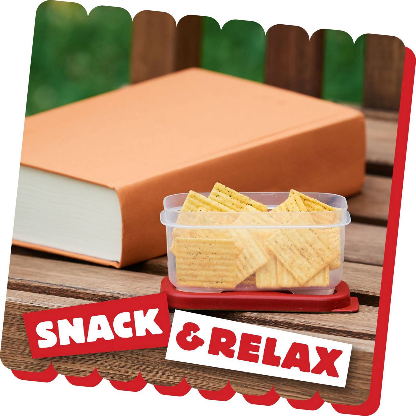 Cheez-It Grooves Zesty Cheddar Ranch Cheese Crackers; image 2 of 5