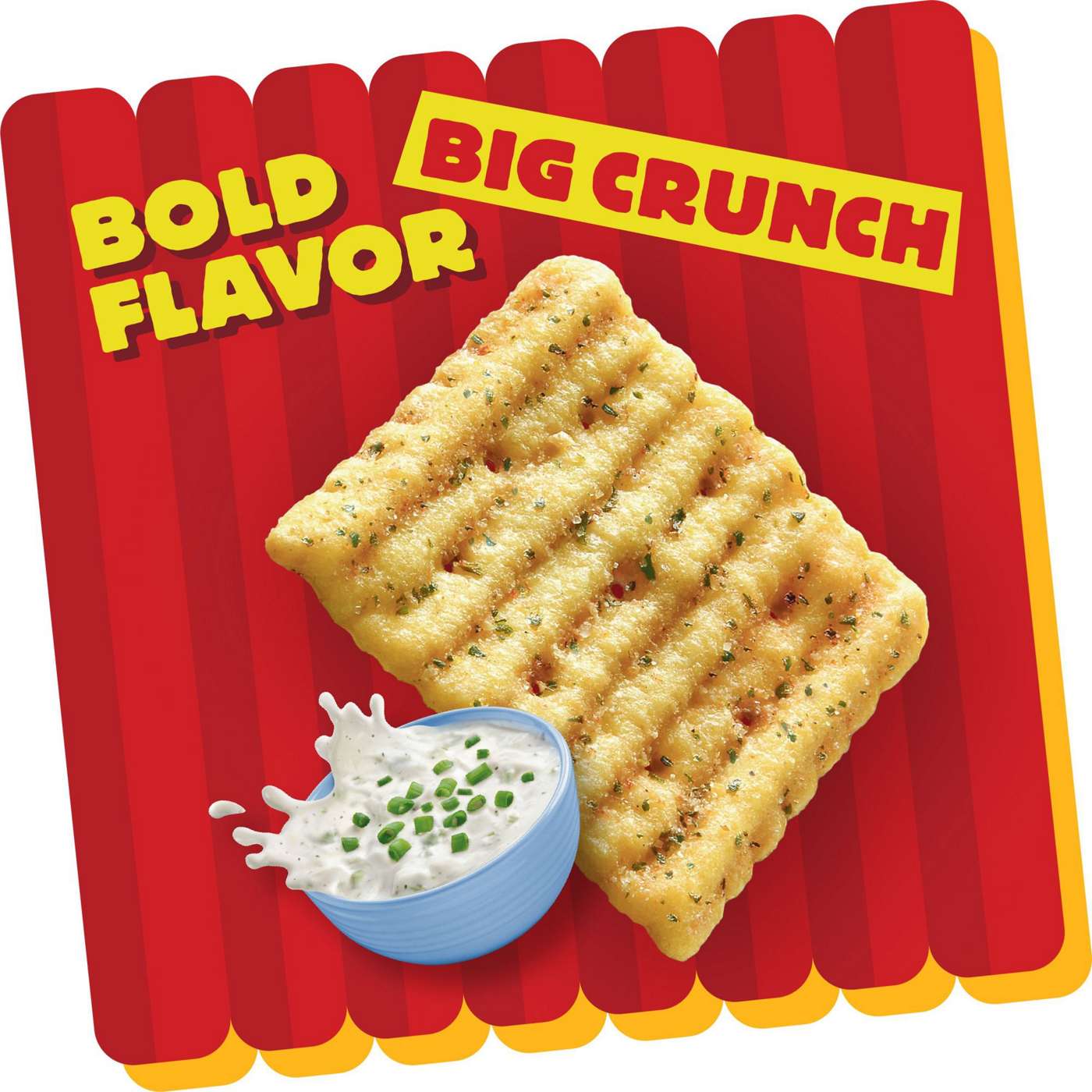 Cheez-It Grooves Zesty Cheddar Ranch Cheese Crackers; image 4 of 5