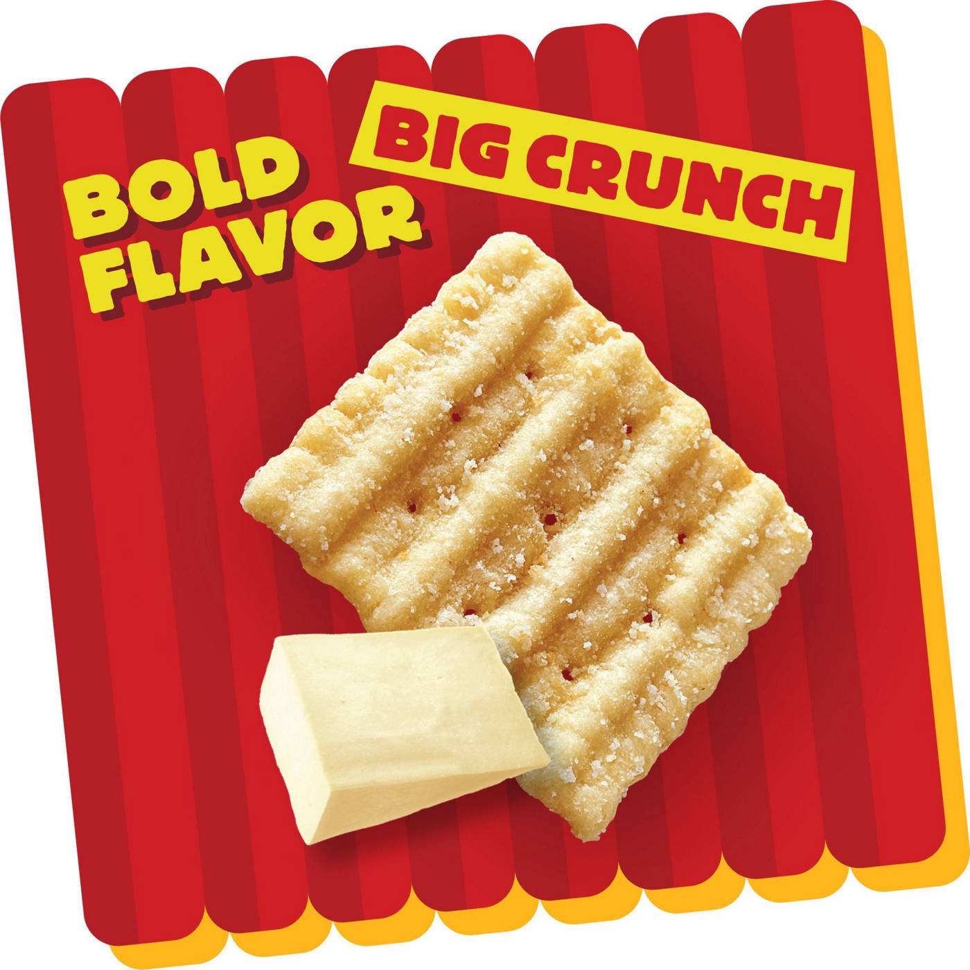 Cheez-It Grooves Sharp White Cheddar Crunchy Cheese Crackers; image 2 of 5