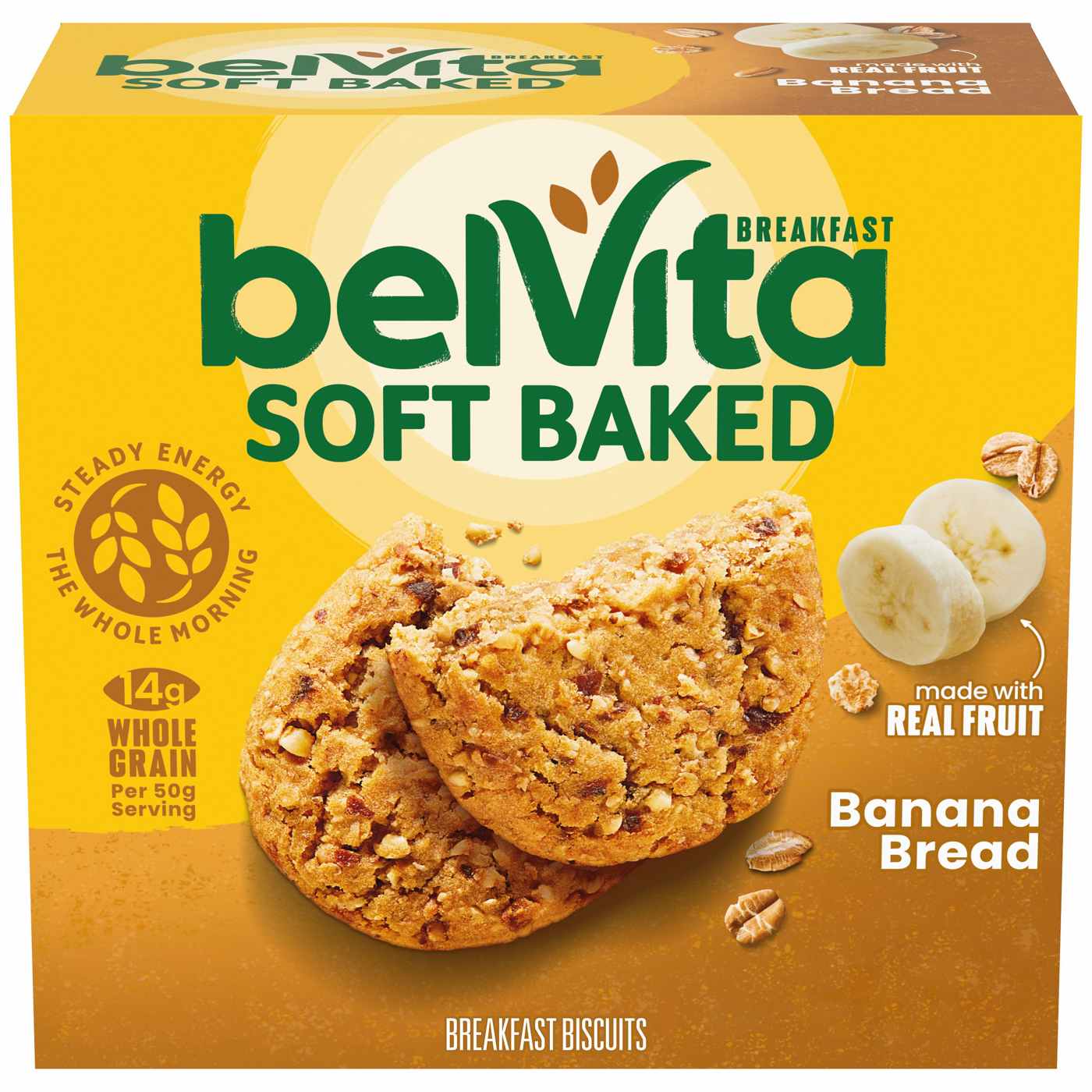 belVita Soft Baked Banana Bread Breakfast Biscuits; image 1 of 10